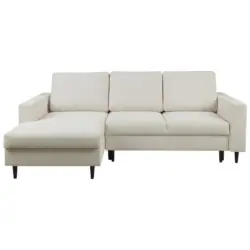 Ecksofa in Struktur Beige