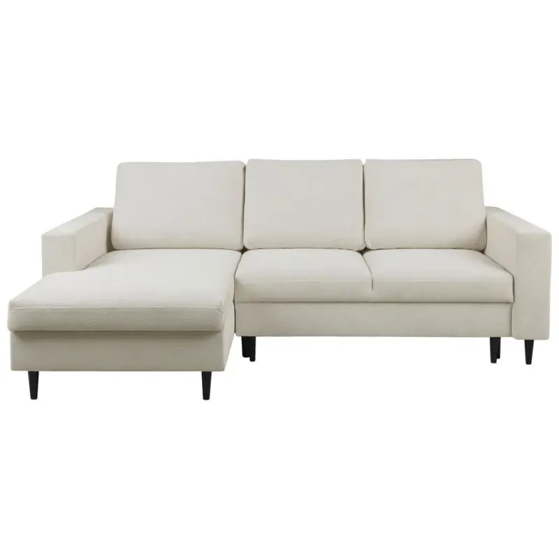 Ecksofa in Struktur Beige