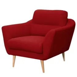 Sessel in Webstoff Rot