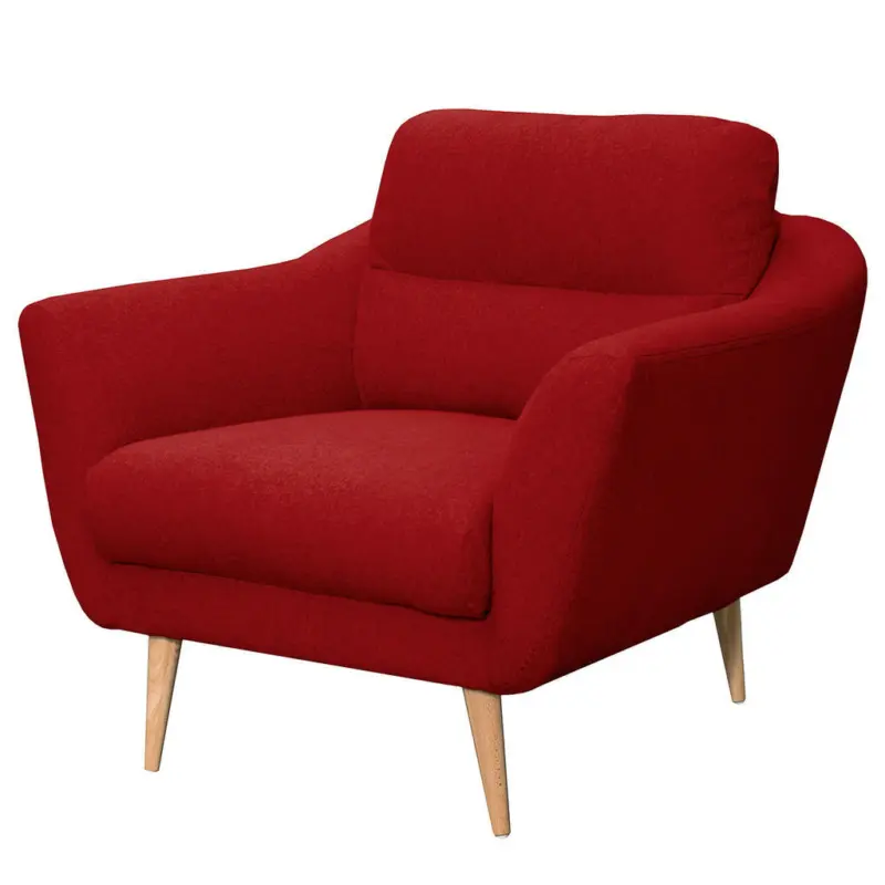 Sessel in Webstoff Rot