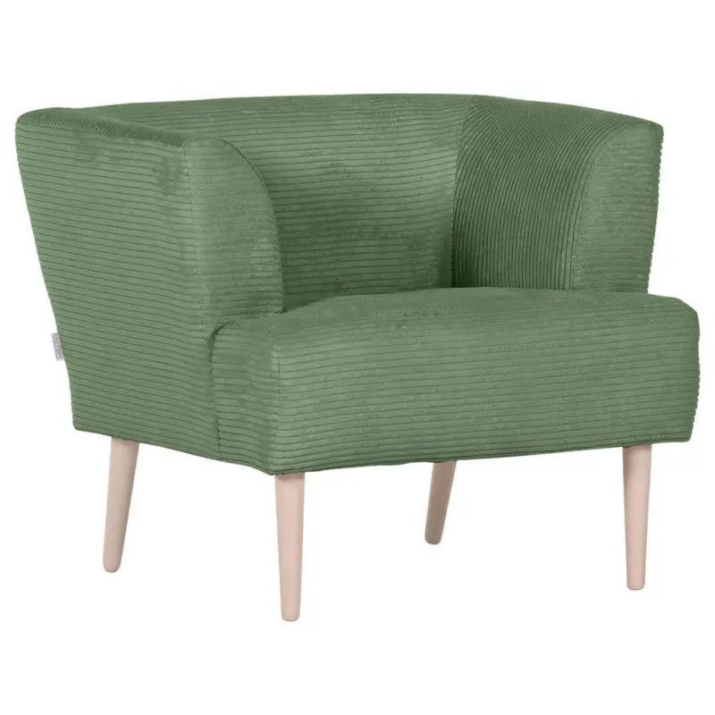 Sessel in Cord Olivgr&uuml;n