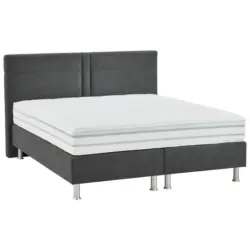 Boxspringbett 200/200 cm in Anthrazit