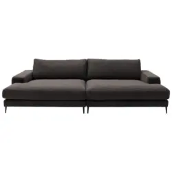 Bigsofa in Cord Dunkelbraun, Mokka