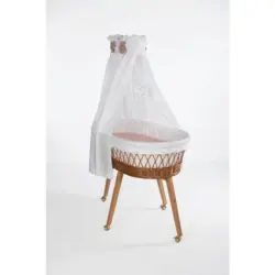 Stubenwagen-Komplettset Babybett Lounge natur