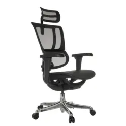 Drehstuhl in Netz Schwarz