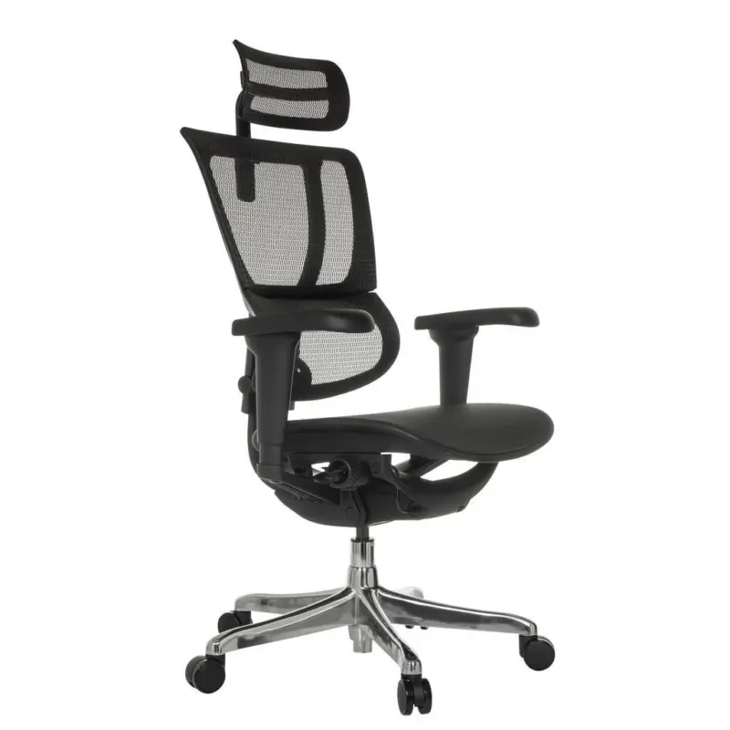 Drehstuhl in Netz Schwarz