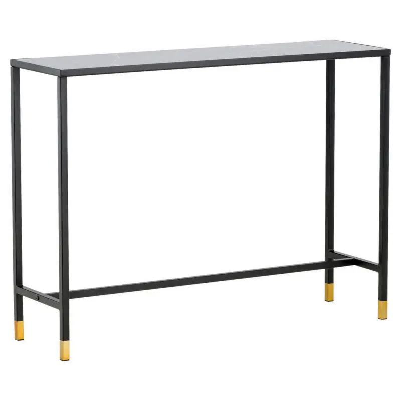 Beistelltisch in Metall, Glas 100/30/75 cm