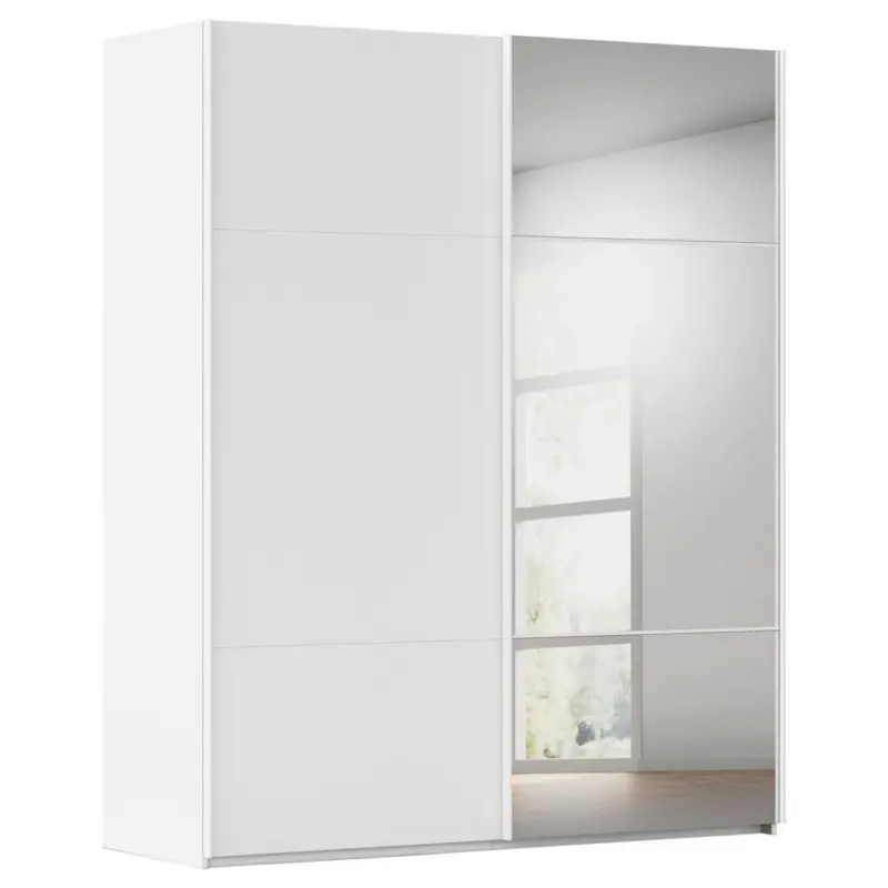 Schwebet&uuml;renschrank in Wei&szlig;