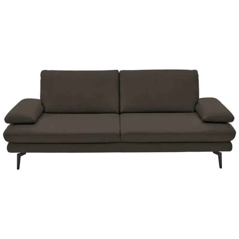 3-Sitzer-Sofa in Echtleder Graubraun