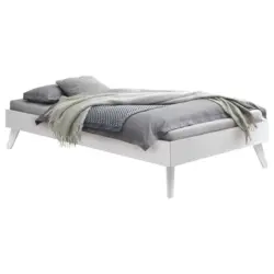 Bett 90/200 cm in Wei&szlig;