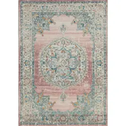 Outdoorteppich 200/290 cm Salsa Outdoor Altrosa, Graublau