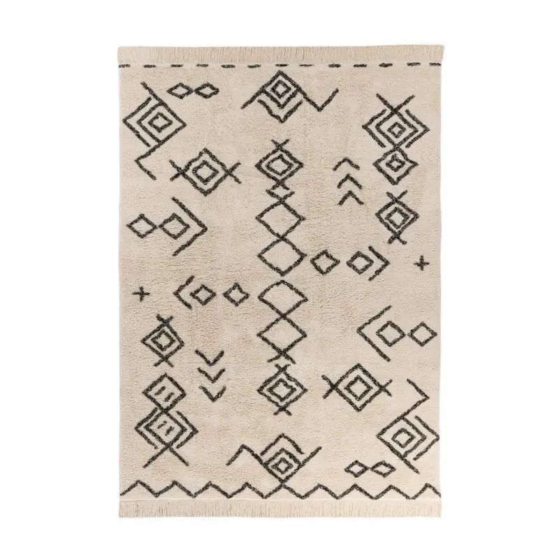 Teppich 160/230 cm Mylen 325 Creme / Schwarz Creme, Schwarz