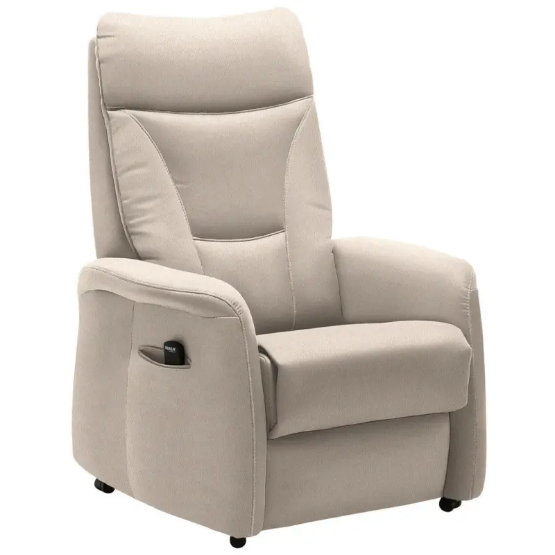 Fernsehsessel in Mikrofaser Naturfarben