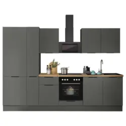 K&uuml;chenblock in Graphitfarben