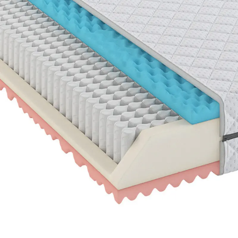 Kaltschaummatratze 120/200 cm, H&ouml;he ca.: 23 cm, Wendematratze mit unterschiedlichen H&auml;rtegraden, H2 + H3 = mittel + fest, 7-Zonen