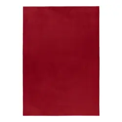Hochflorteppich 140/200 cm Pouffy Rot