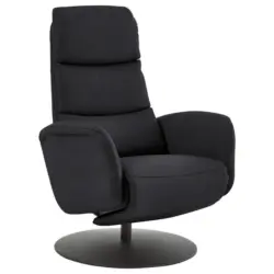 Relaxsessel in Leder Anthrazit