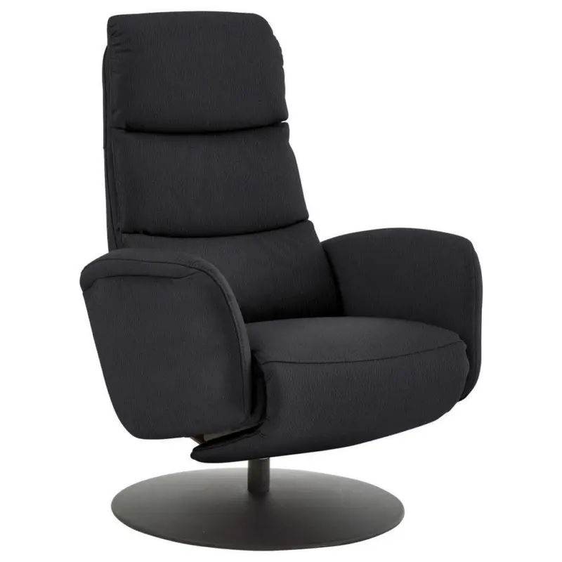 Relaxsessel in Leder Anthrazit