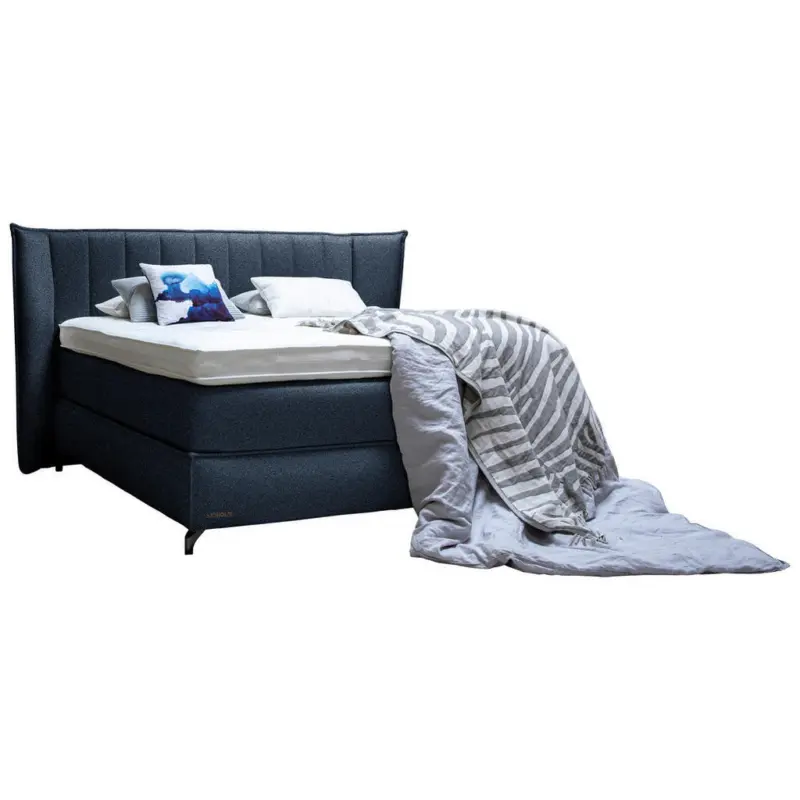 Boxspringbett 180/200 cm in Blau