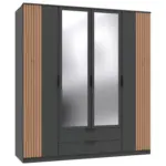 XXXLutz Lauterach - Ihr M&ouml;belhaus bei Bregenz Kleiderschrank in Graphitfarben, Eiche Artisan