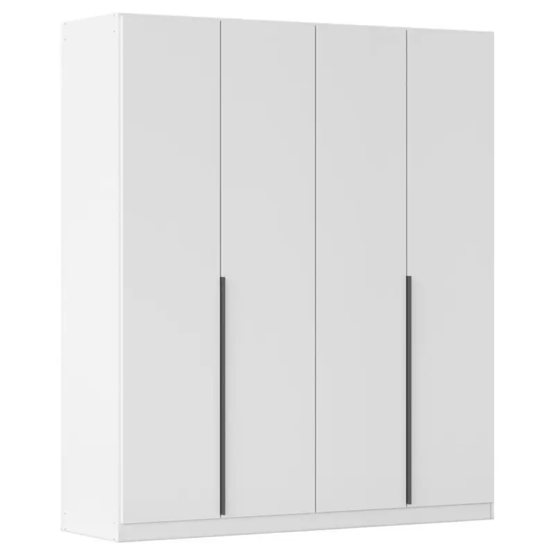 Dreht&uuml;renschrank in Wei&szlig;, Dunkelgrau