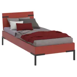 Bett 90/200 cm in Koralle