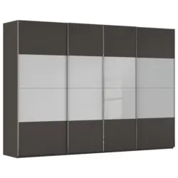 Schwebet&uuml;renschrank in Graphitfarben, Seidengrau