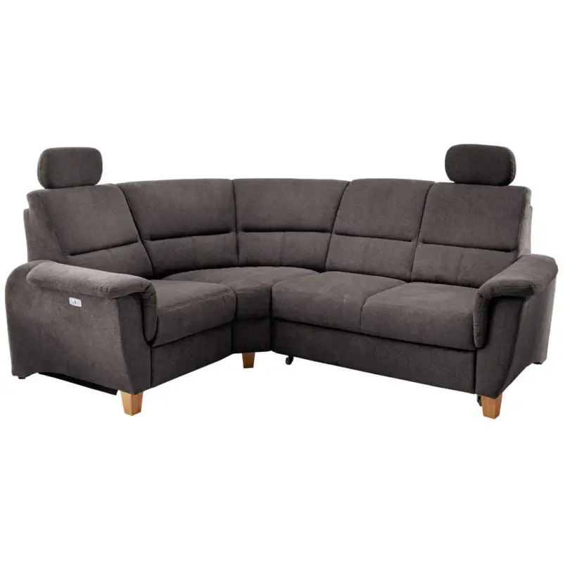 Ecksofa in Struktur Anthrazit 186/237 cm