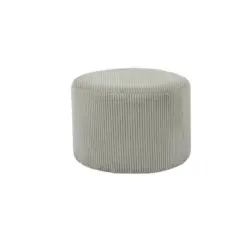 Hocker in Textil Hellgrau