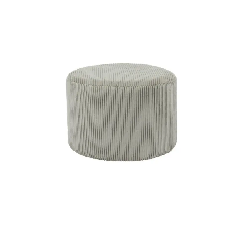 Hocker in Textil Hellgrau