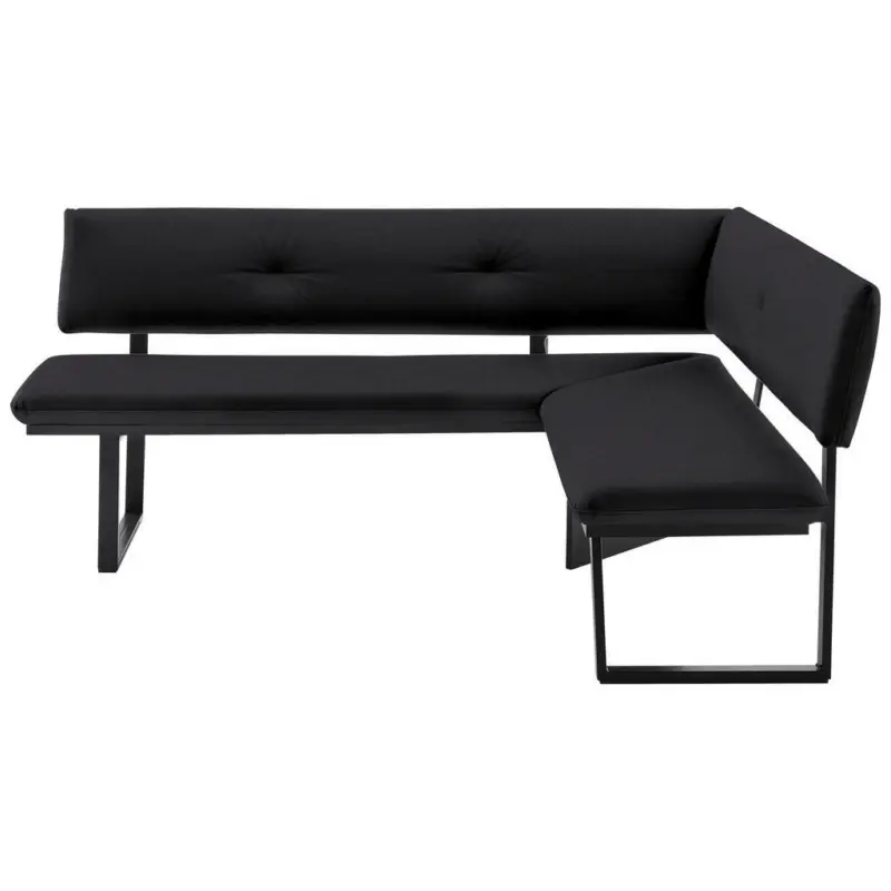 Eckbank 205/165 cm in Schwarz