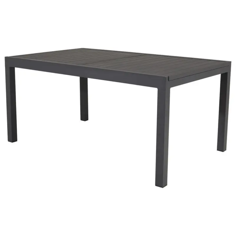 Gartentisch Metall Schwarz rechteckig