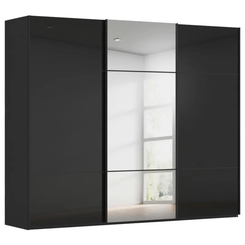 Schwebet&uuml;renschrank in Schwarz