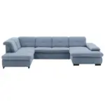 XXXLutz Lauterach - Ihr M&ouml;belhaus bei Bregenz Wohnlandschaft in Webstoff Hellblau