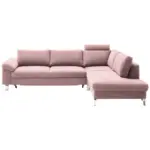 XXXLutz Lauterach - Ihr M&ouml;belhaus bei Bregenz Ecksofa in Velours Rosa 281/200 cm