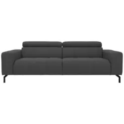 3-Sitzer-Sofa in Webstoff Grau