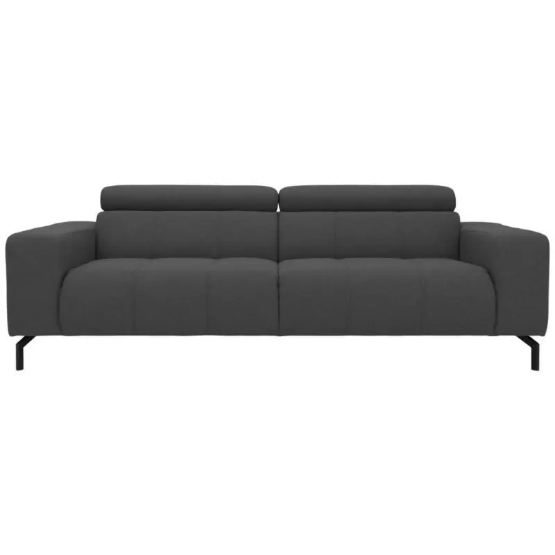 3-Sitzer-Sofa in Webstoff Grau