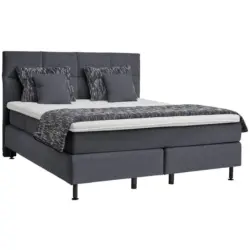 Boxspringbett 180/200 cm in Anthrazit