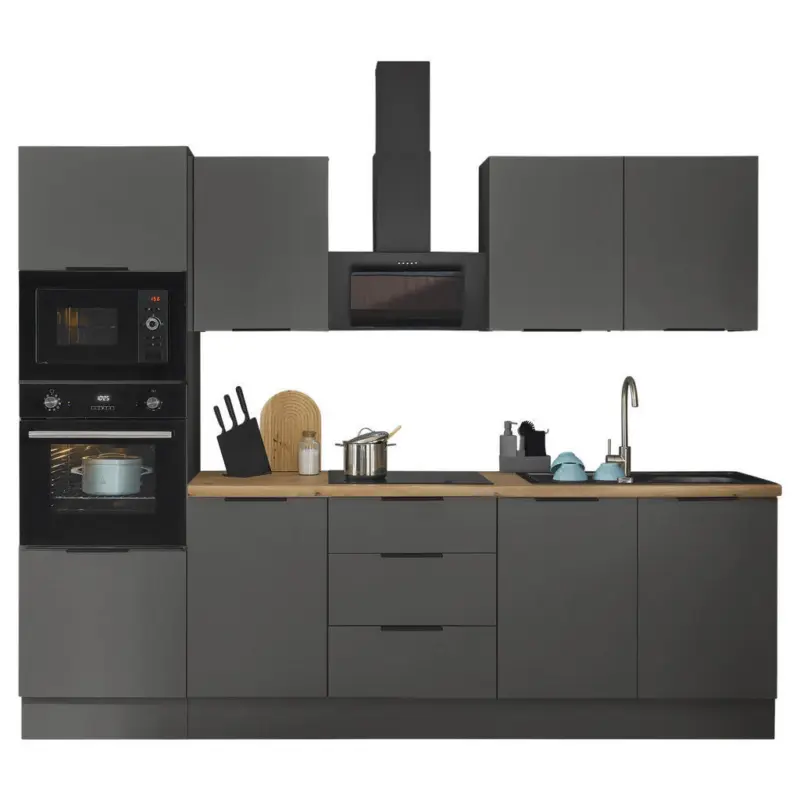 K&uuml;chenblock in Graphitfarben