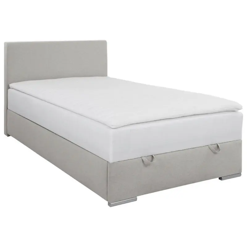 Boxbett 120/200 cm in Ecru