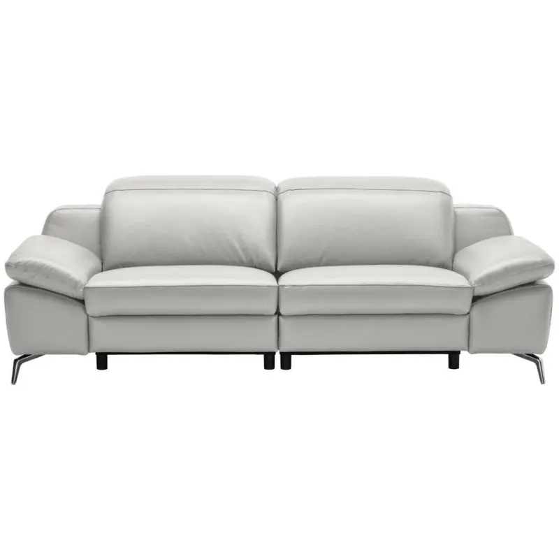 3-Sitzer-Sofa in Echtleder Greige