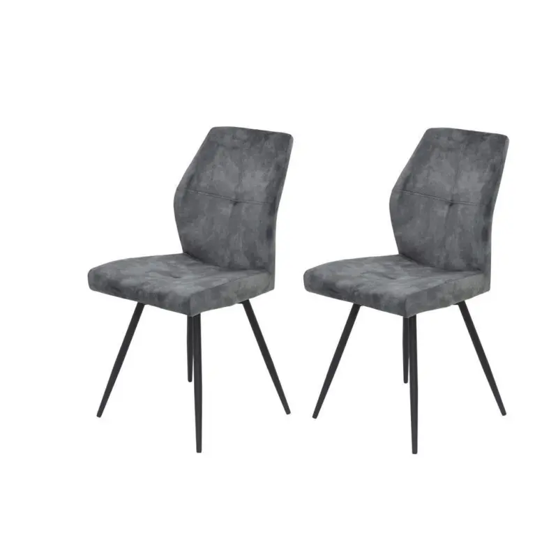 Stuhl-Set 2 St&uuml;ck Sitzfl&auml;che 360&deg; drehbar Samt