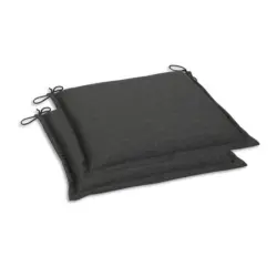 Gartensitzkissenset in Anthrazit Uni