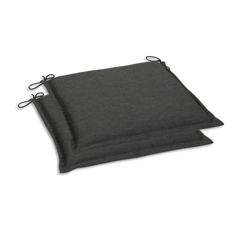 Gartensitzkissenset in Anthrazit Uni