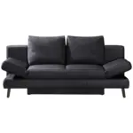 XXXLutz Lauterach - Ihr M&ouml;belhaus bei Bregenz Schlafsofa in Echtleder Anthrazit