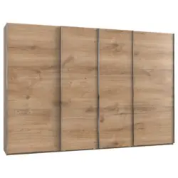 Schwebet&uuml;renschrank in Eichefarben