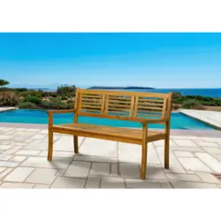 Gartenbank 150/92/68 cm in Naturfarben