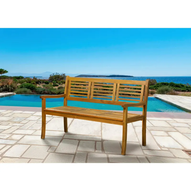 Gartenbank 150/92/68 cm in Naturfarben