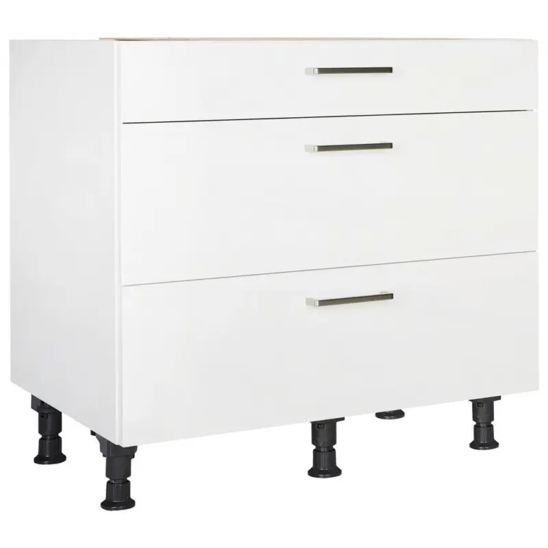 Schubkastenunterschrank 90/87/56 cm in Wei&szlig;
