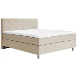 Boxspringbett 180/200 cm in Beige